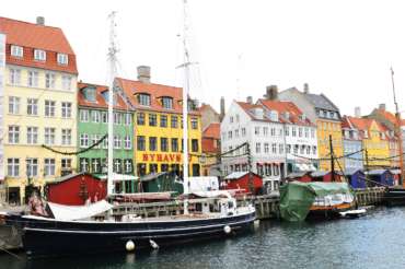 Nyhavn in Copenhagen, Denmark